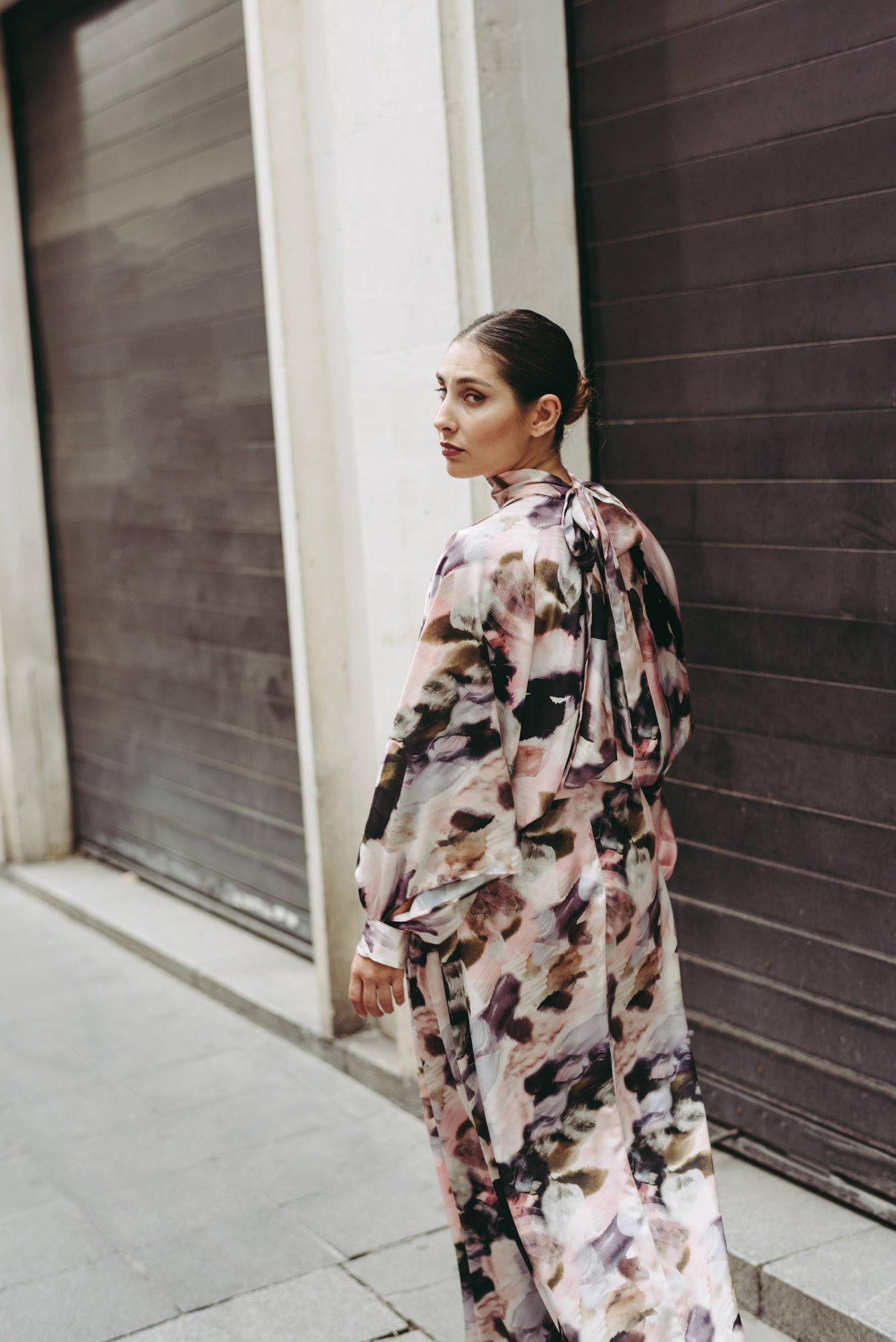 VESTIDO ASIMETRICO ESTAMPADO
