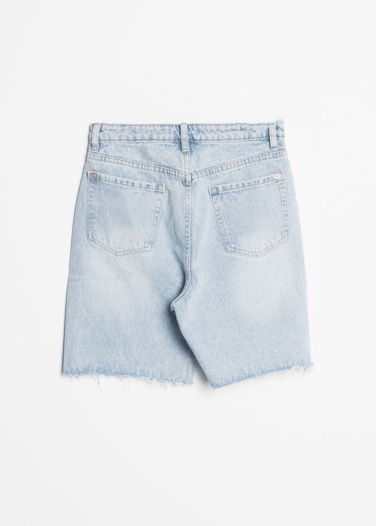 SHORTS HI RISE DENIM