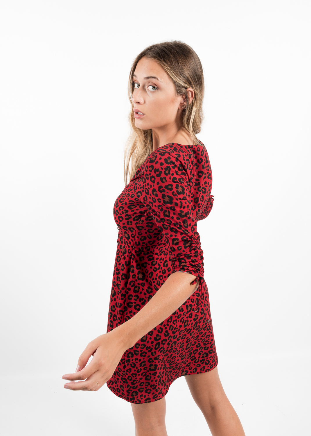 VESTIDO ROJO PRINT ANIMAL DE LOLITO